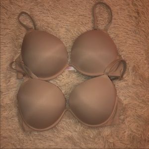 Victoria’s Secret Pink Super Push Up Bras (2) 36D